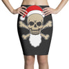 santa skull and crossbones Pencil Skirts