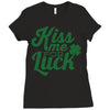 kiss me for luck Ladies Fitted T-Shirt