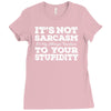 it's not sarcasm...to your stupidity Ladies Fitted T-Shirt
