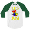 gay pride parade lgbt lesbian gay bi trans queer pan light 3/4 Sleeve Shirt