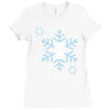 skull snowflakes alternative christmas jumper Ladies Fitted T-Shirt