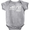 evolution of ska funny Baby Bodysuit