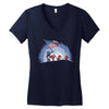 raising the flag Women's V-Neck T-Shirt