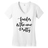 fearless is the new pretty Women's V-Neck T-Shirt