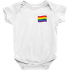 Rainbow Flag Baby Onesie