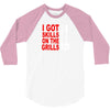 got skills on the grills apron 3/4 Sleeve Shirt