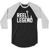 reel legend funny lure father's day country fishing bass humor 3/4 Sleeve Shirt