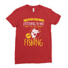 fishing in my head! Ladies Fitted T-Shirt