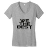whe the best Women's V-Neck T-Shirt