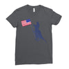 Patriotic T-Rex Ladies Fitted T-Shirt