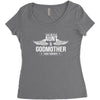 i have two titles aunt and godmother Women's Triblend Scoop T-shirt