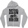 natural born biker Zipper Hoodie