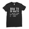 math Ladies Fitted T-Shirt
