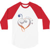 music expresses clef heart girls 3/4 Sleeve Shirt