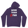 avengers more than a fan white logo Unisex Hoodie