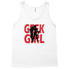 geek girl 3 4 sleeve baseball Tank Top