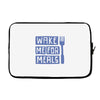 wake me for meals Laptop sleeve