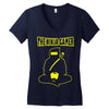 the ninja gamer Women's V-Neck T-Shirt