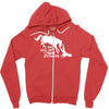 i do all my own stunts horse Zipper Hoodie