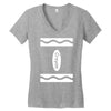 adult crayon Women's V-Neck T-Shirt