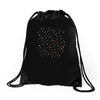 guns and swords and tacos Drawstring Bags