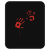 bloody hand print funny zombie kill undead blood horror killer Mousepad