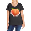 peach t Ladies Curvy T-Shirt