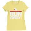 run away rabbit Ladies Fitted T-Shirt
