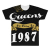 queens are born in 1987 All Over Men's T-shirt