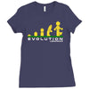 evolution of lego man Ladies Fitted T-Shirt