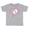 Baby Girl with Heart Any Name Customized Toddler T-shirt