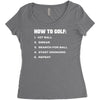 how to golf best trending Women's Triblend Scoop T-shirt