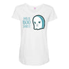 boo sheet Maternity Scoop Neck T-shirt