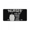 nurses can tap more than just veins License Plate