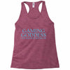 gaming goddess you may bow before me Racerback Tank
