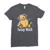 teddy beer Ladies Fitted T-Shirt