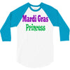 mardi gras princess 3/4 Sleeve Shirt