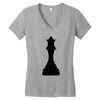 Chess Queen Family Matching Women's V-Neck T-Shirt