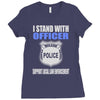 i stand with officer Ladies Fitted T-Shirt