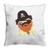 pug in a crew Throw Pillow