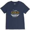 I Wear Gold For My Hero In Haven V-Neck Tee