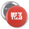 muay thai mma gym sport gym train Pin-back button