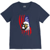 american eagle usa flag head V-Neck Tee