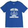 this girl loves christmas V-Neck Tee