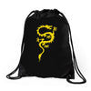 chinese dragon cool oriental asian kung fu Drawstring Bags