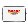Manager Of Myselfy i Was Nobody Before Social Media Laptop sleeve