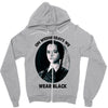 on wednesdays we wear black Zipper Hoodie
