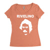 rivelino brazil 70s football world cup legend retro Women's Triblend Scoop T-shirt