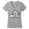 white Women's V-Neck T-Shirt