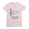 rabbit duck Ladies Fitted T-Shirt